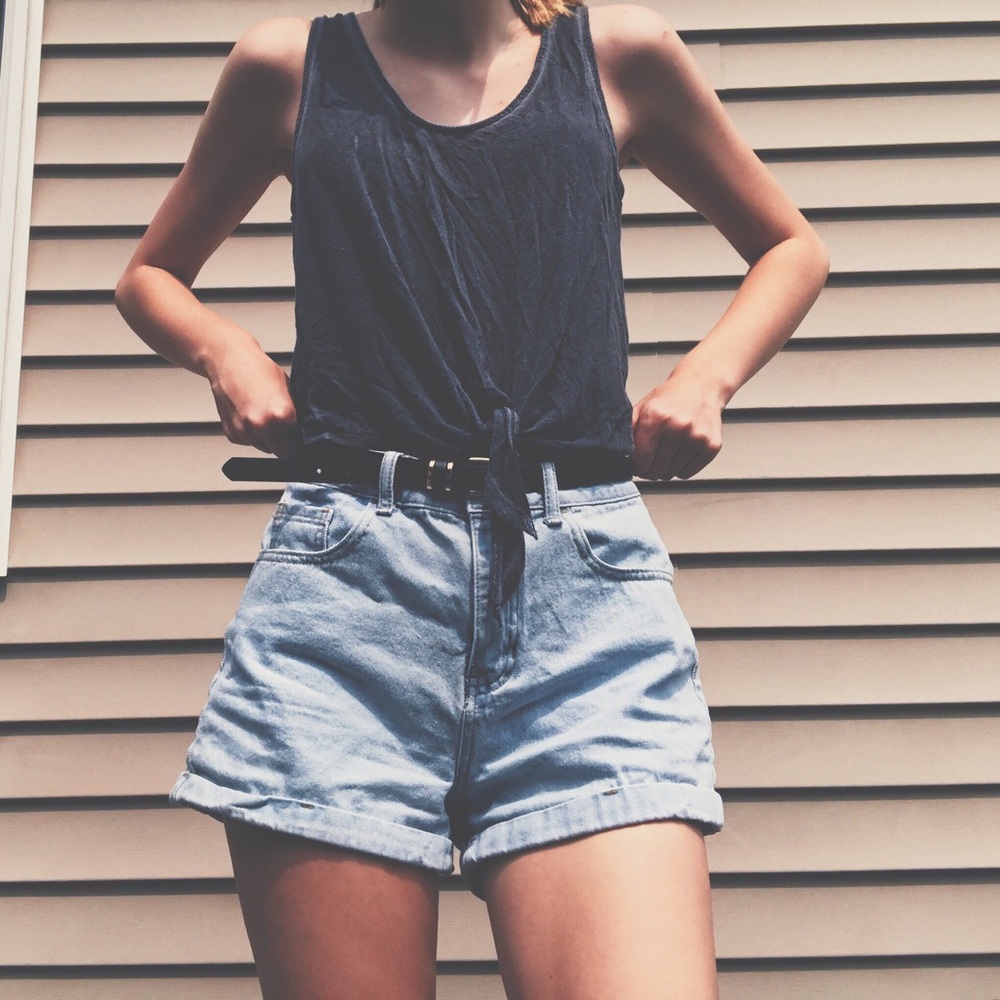 American Eagle Tied Front Tank Top